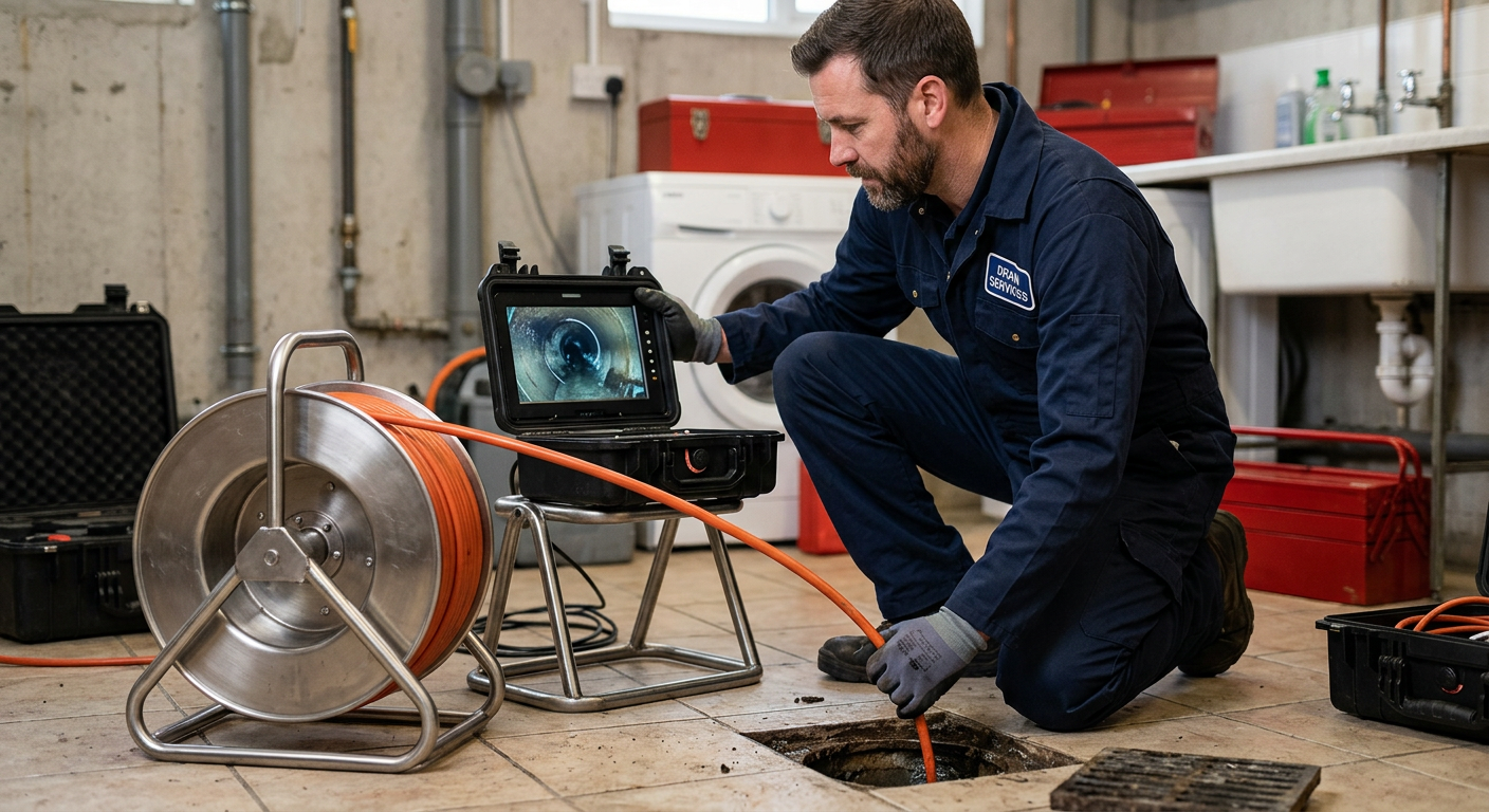 Inspection caméra endoscopique de canalisation à Fresnes